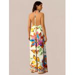 Macacão Carol Pantalona Costa Nua- Bege