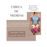 Vestido Amanda Curtinho Tubinho Floral - Azul