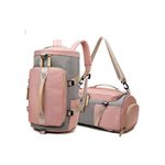 Bolsa Feminina Mochila Costa Transversal Academia Design 2 Cores Rosa