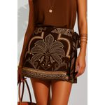 Shorts Saia Boho - Marrom