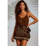 Shorts Saia Boho - Marrom