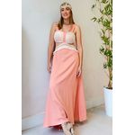 Vestido Longo Lorena- Salmão