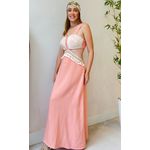 Vestido Longo Lorena- Salmão