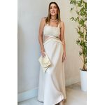 Vestido Longo Lorena- Nude