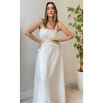 Vestido Longo Lorena- Nude