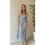 Vestido Longo Mariela - Azul 
