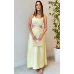 Vestido Longo Lorena- Amarelo Manteiga