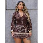 Conjunto Lavinia Estampa Boho Chic - Marrom