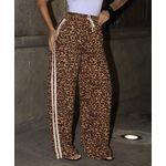 Calça Pantalona Animal Print - Onça