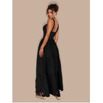 Vestido Longo Com Bojo - Preto