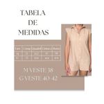 Macaquinho Larissa Curto Manga Muscle Tee - Bege