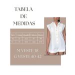 Macaquinho Larissa Curto Manga Muscle Tee - Branco