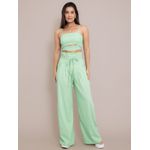 Conjunto Jessica Pantalona + Cropped - Verde