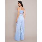Conjunto Jessica Pantalona + Cropped - Azul