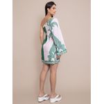 Vestido Feminino Curto Manga Nula- Verde