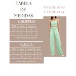 Conjunto Jessica Pantalona + Cropped - Verde