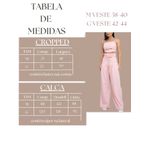 Conjunto Jessica Pantalona + Cropped - Rosa Claro