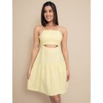 Vestido Paula de Alcinha Soltinho - Amarelo