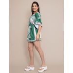 Vestido Helena Curto Manga Morcego- Verde