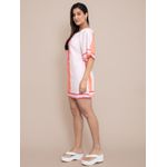 Vestido Curto Aline Manga Morcego - Laranja