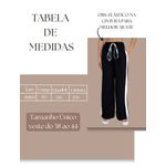 Calça Ale Pantalona Tendência - Preta