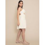 Vestido Paula de Alcinha Soltinho- Bege