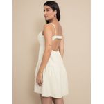 Vestido Paula de Alcinha Soltinho- Bege