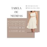 Vestido Paula de Alcinha Soltinho- Bege