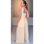 Calça Helena Pantalona - Laranja Pastel