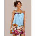 Vestido Faby Curtinho Soltinho - Azul