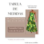 Vestido Ingrid Longo Estampa Tropical - Verde