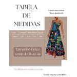 Vestido Cristina Longo Decote Reto Estampado- Preto