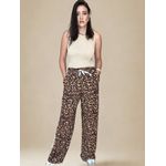 Calça Pantalona Animal Print - Onça