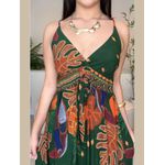 Vestido Samanta Longo Estampa - Verde
