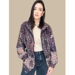 Jaqueta Parka Estampa Floral- Verde