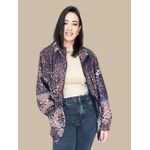 Jaqueta Parka Estampa Floral- Verde