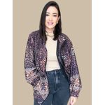 Jaqueta Parka Estampa Floral- Verde