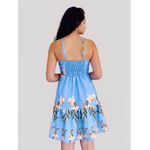 Vestido Juliana Curtinho de Alças Finas - Azul Claro