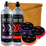 KIT POLIMENTO AUTOMOTIVO FAST CUT ONE STEP BOINA VOXER E PANO