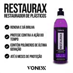 Restaurador De Plásticos Restaurax Vonixx 500ml + Aplicador