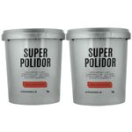 Kit 2 Massa De Polimento Automotivo 1kg Super Polidor Corte