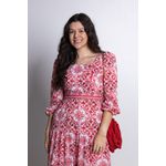 vestido azulejo vermelho