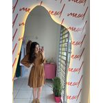 vestido suede 