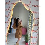 vestido suede 