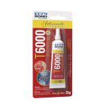 Kit 5 Cola Permanente T6000 25g Tek Bond Tubo P/ Artesanato