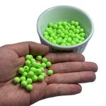 Miçanga Bolinha Leitosa Verde Claro Abs 8mm 30g - 120 Unidades