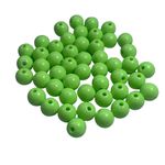 Miçanga Bolinha Leitosa Verde Claro Abs 8mm 30g - 120 Unidades