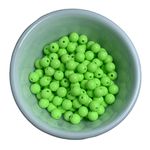 Miçanga Bolinha Leitosa Verde Claro Abs 8mm 30g - 120 Unidades