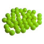 Miçanga Bolinha Leitosa Verde Fluorescente Abs 8mm 30g - 120 Unidades