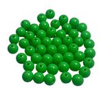 Miçanga Bolinha Leitosa Verde Limão Abs 8mm 30g - 120 Unidades